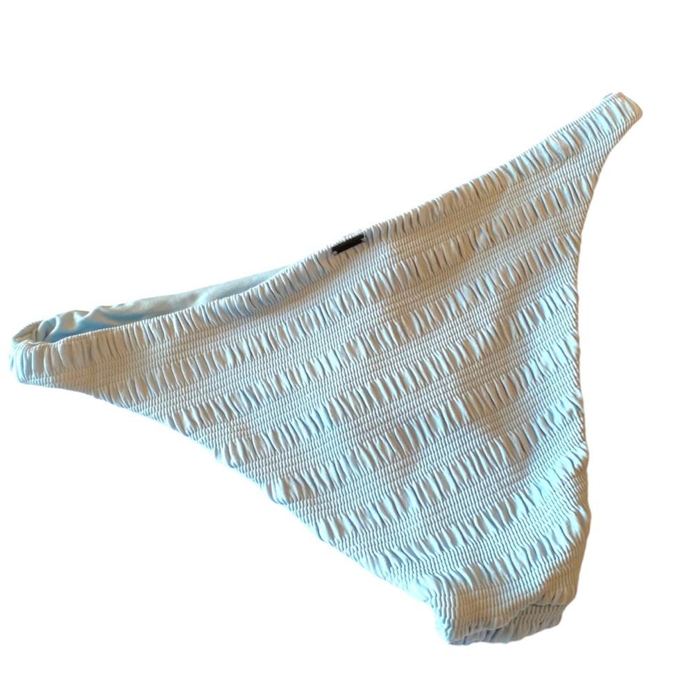 NWT O'NEILL Saltwater Solids Textured Flamenca Cheeky Bottom Blue, size Medium - Picture 4 of 6